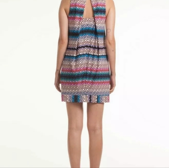 Trina Turk Macee Stained Glass Print Sleeveless Shift Dress Size 4, Colorful - Picture 14 of 14